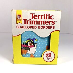 VTG‎ 1981 TREND Terrific Trimmers Scalloped Borders 39 feet T-1561 Penguin fun